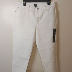 J. Crew Women’s Straight Leg Jeans in White Curvy Essential
